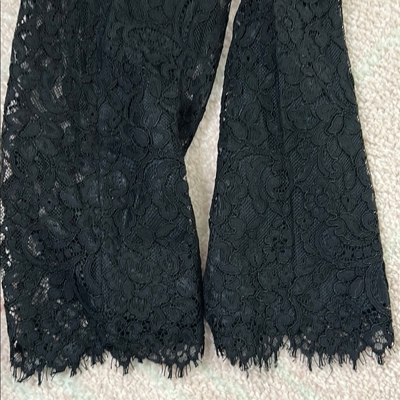 Vineyard Vines Black Lace Taper Leg Dress Pants Size 6 Mid Rise - Picture 11 of 11